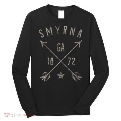 Smyrna Ga T Distressed Boho Style Home City Long Sleeve Shirt