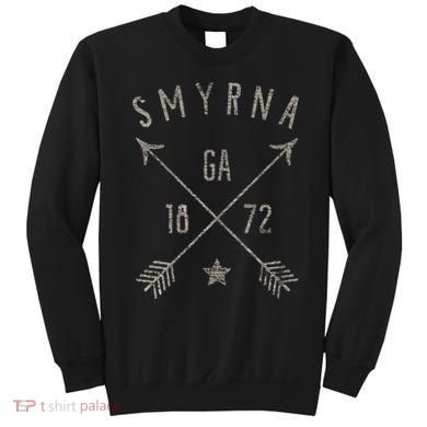 Smyrna Ga T Distressed Boho Style Home City Sweatshirt