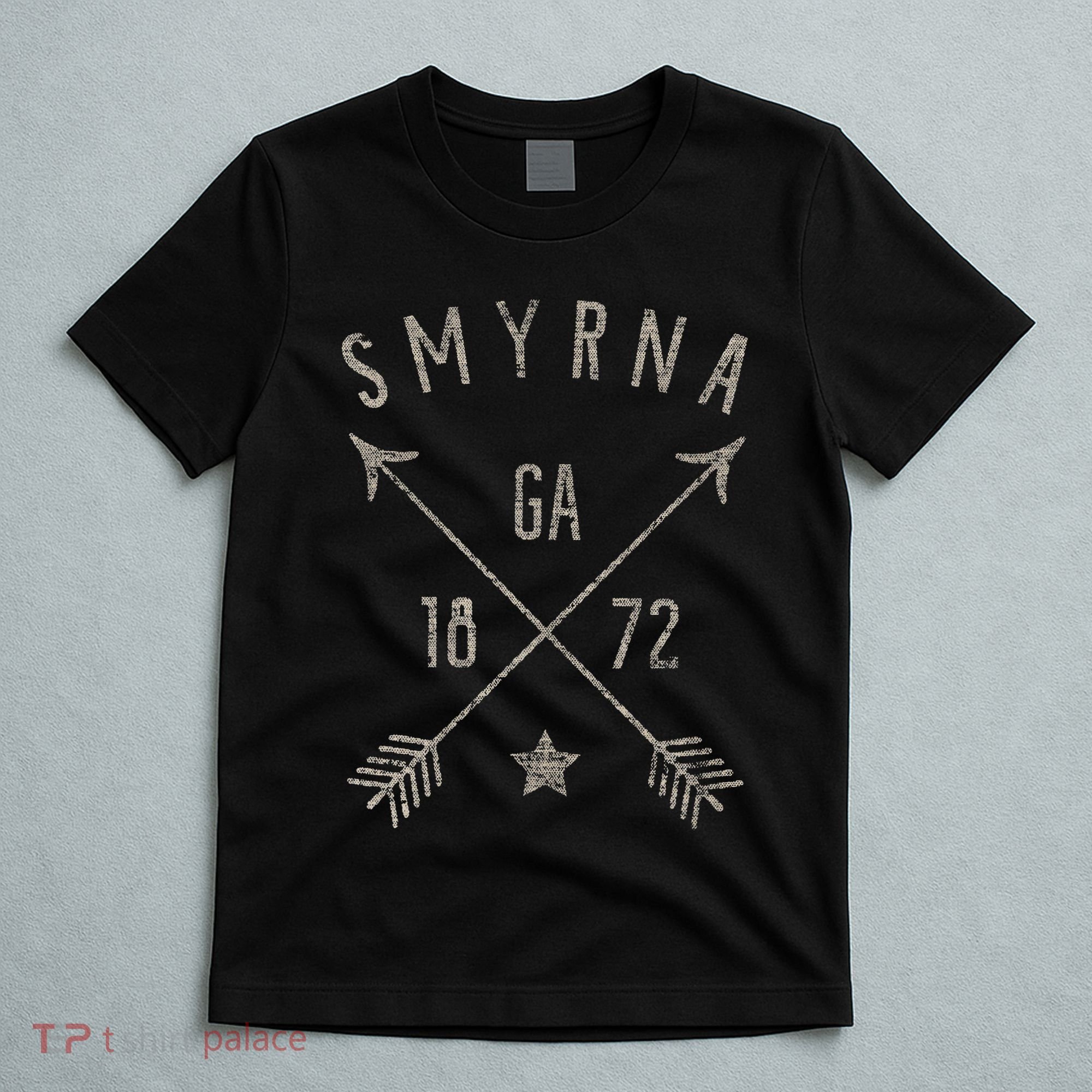 Smyrna Ga T Distressed Boho Style Home City T-Shirt
