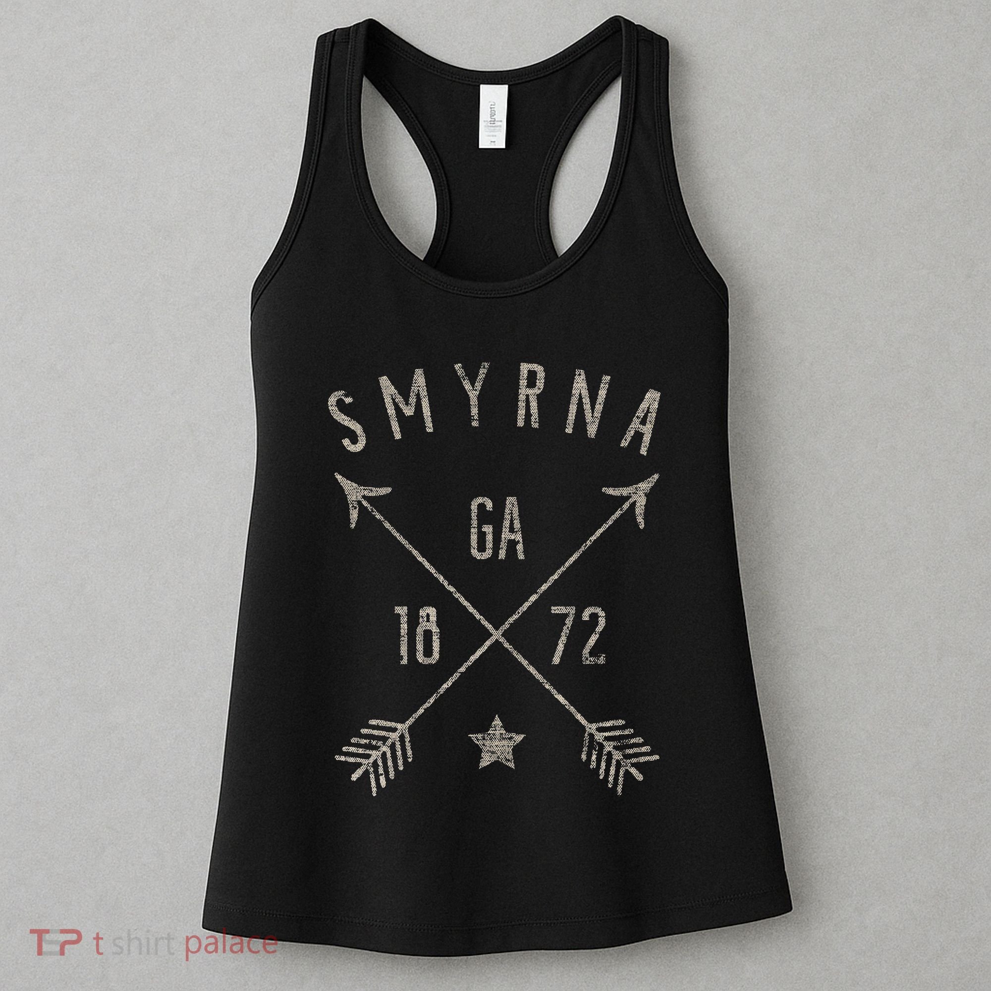Smyrna Ga T Distressed Boho Style Home City Women's Tank Top