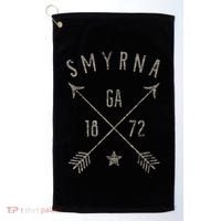Smyrna Ga T Distressed Boho Style Home City Golf Towel thumb 0