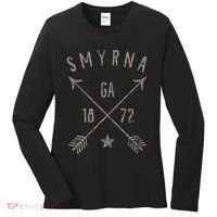 Smyrna Ga T Distressed Boho Style Home City Women's Long Sleeve Shirt thumb 0