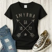 Smyrna Ga T Distressed Boho Style Home City Women's T-Shirt thumb 3