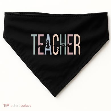 Sixth Grade Teacher Boho 6Th Grade Teacher Funny Gift USA-Made Doggie Bandana