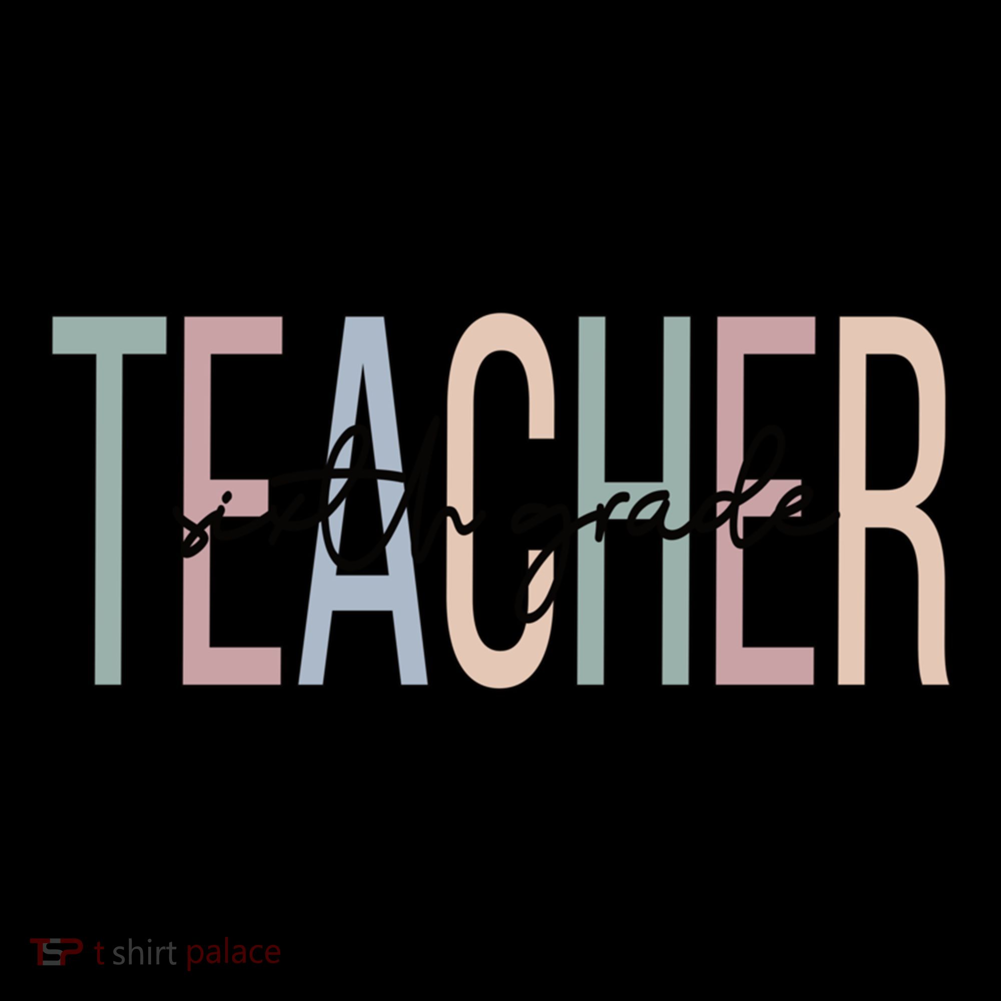 Sixth Grade Teacher Boho 6Th Grade Teacher Funny Gift Women's Hoodie
