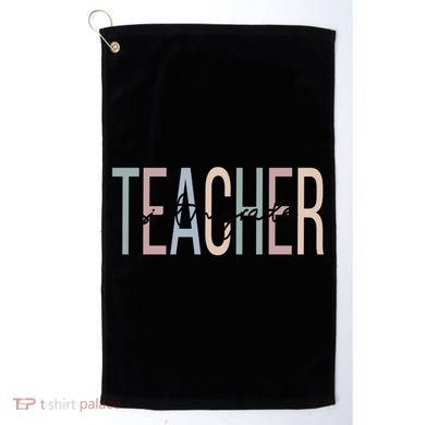 Sixth Grade Teacher Boho 6Th Grade Teacher Funny Gift Golf Towel