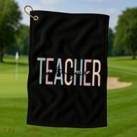 Sixth Grade Teacher Boho 6Th Grade Teacher Funny Gift Golf Towel thumb 1