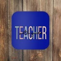 Sixth Grade Teacher Boho 6Th Grade Teacher Funny Gift Coaster thumb 0