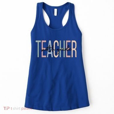 Sixth Grade Teacher Boho 6Th Grade Teacher Funny Gift Women's Tank Top
