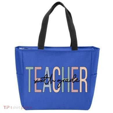 Sixth Grade Teacher Boho 6Th Grade Teacher Funny Gift Tote Bag