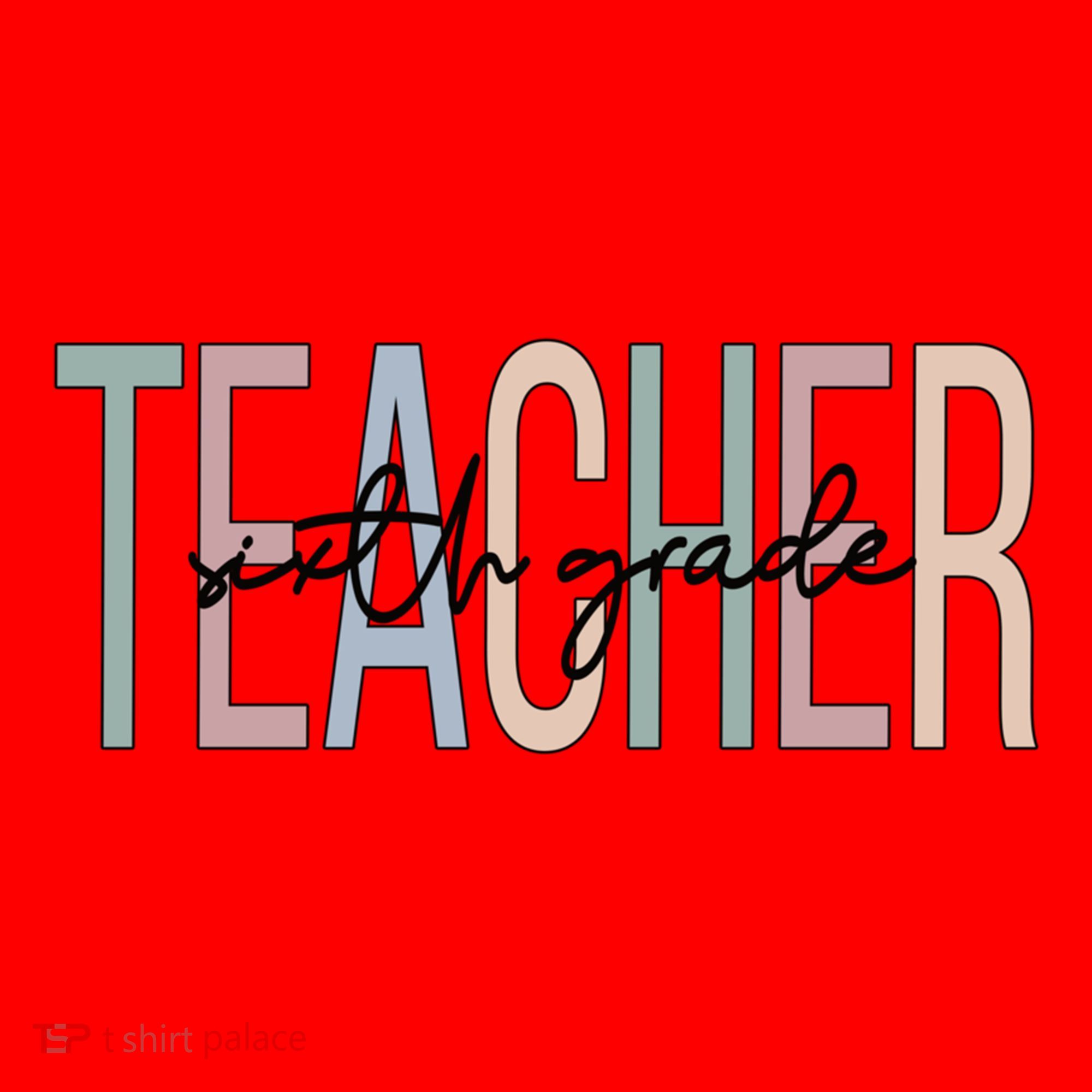 Sixth Grade Teacher Boho 6Th Grade Teacher Funny Gift Santa Hat