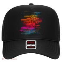 Sunset Glitch Tree Hat thumb 0