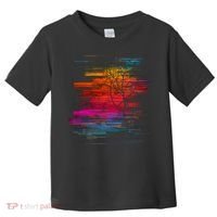 Sunset Glitch Tree Toddler T-Shirt thumb 0