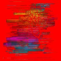 Sunset Glitch Tree Santa Hat thumb 1