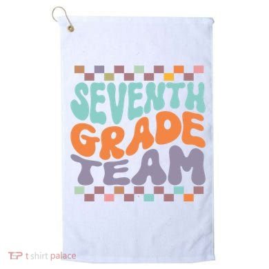 Seventh Grade Team Teacher Student Back To School 7th Grade Gift Golf Towel