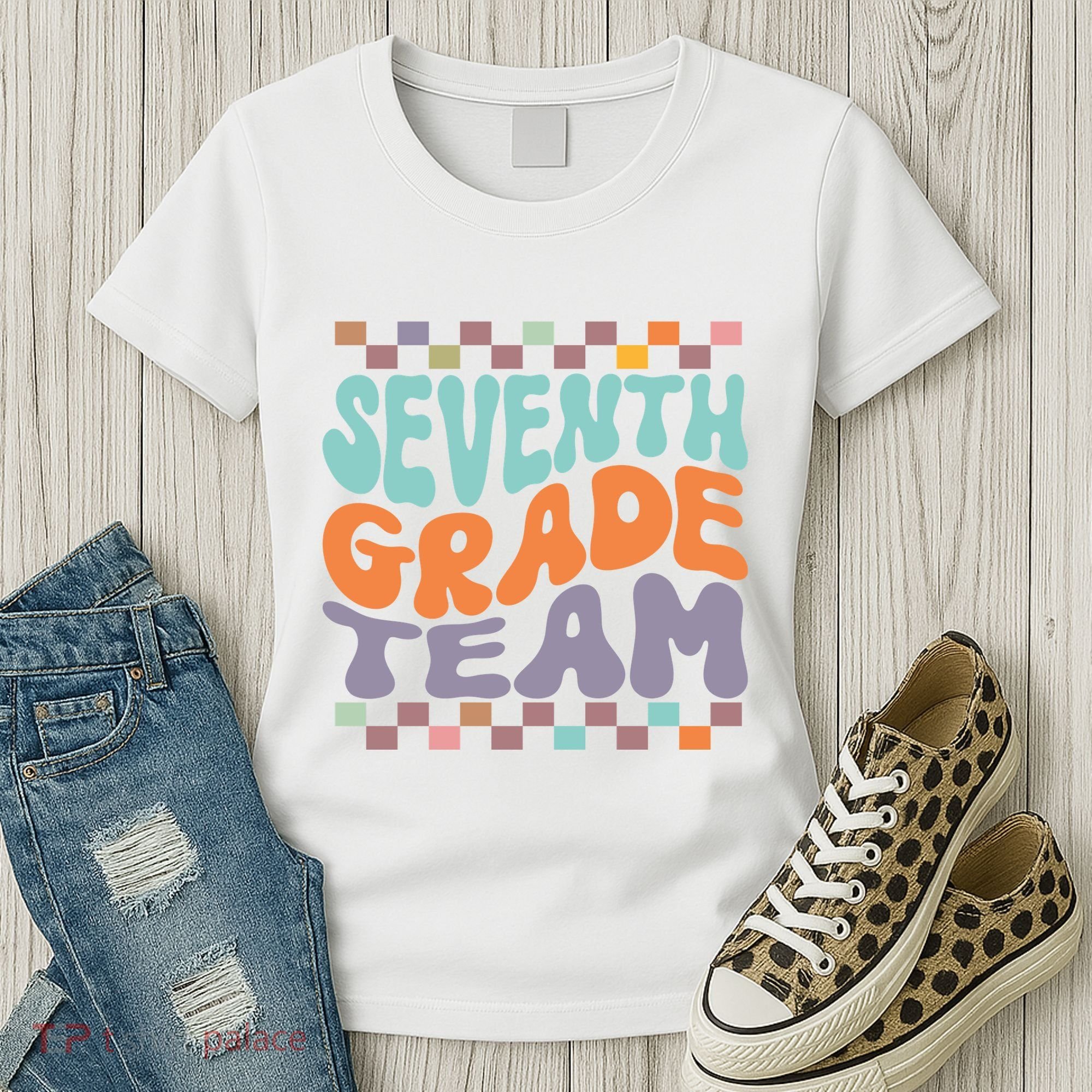 Seventh Grade Team Teacher Student Back To School 7th Grade Gift Women's T-Shirt