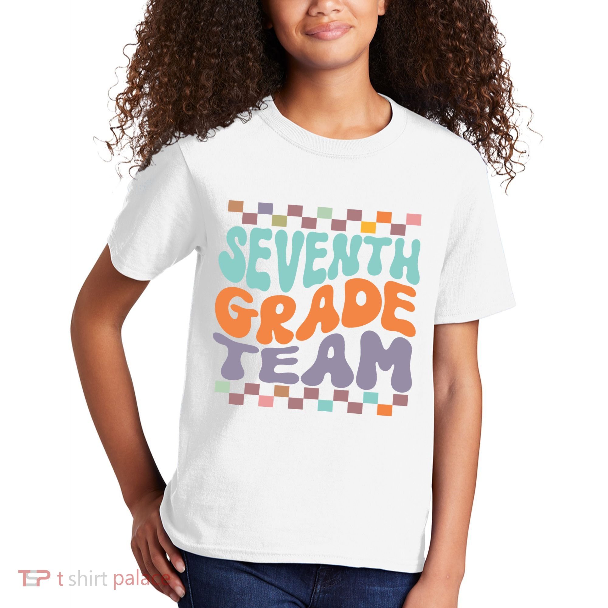 Seventh Grade Team Teacher Student Back To School 7th Grade Gift Kids T-Shirt