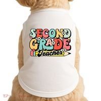 Second Grade Teacher 2nd Grade Teacher Doggie Tank thumb 0