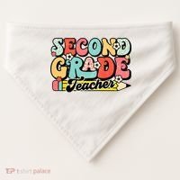 Second Grade Teacher 2nd Grade Teacher USA-Made Doggie Bandana thumb 0