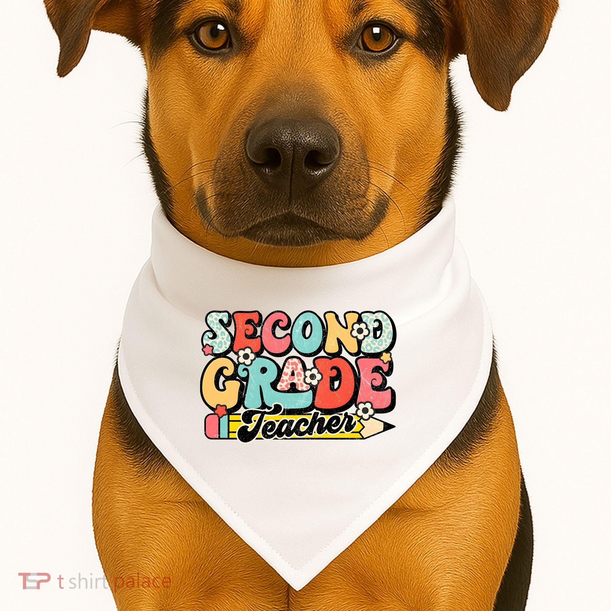 Second Grade Teacher 2nd Grade Teacher USA-Made Doggie Bandana