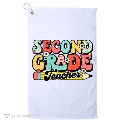 Second Grade Teacher 2nd Grade Teacher Golf Towel
