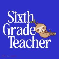 Sixth Grade Teacher Sloth Back To School 6Th Grade Gift Visor thumb 3