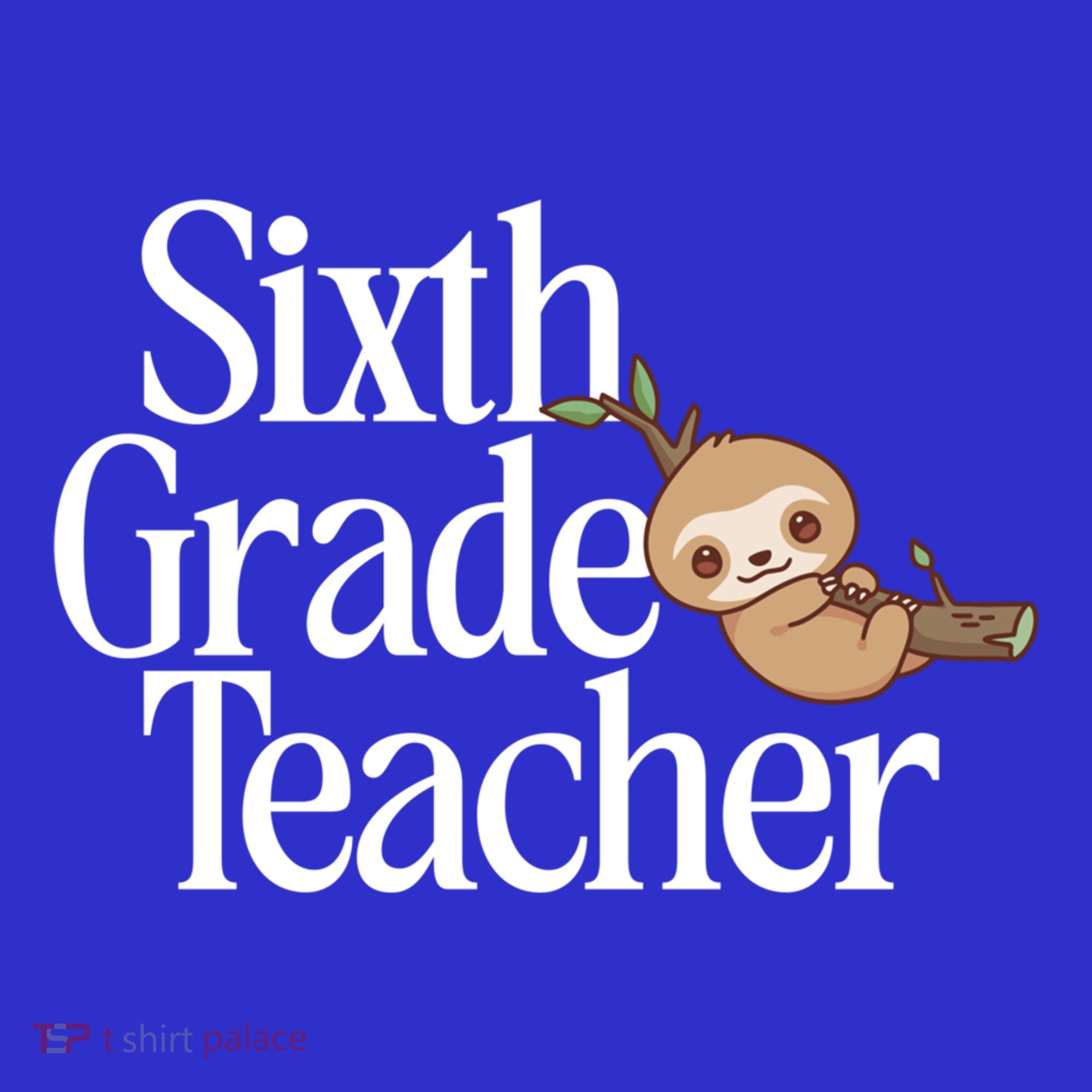 Sixth Grade Teacher Sloth Back To School 6Th Grade Gift Visor