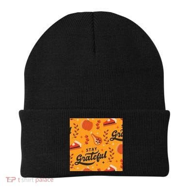 Stay Grateful Thanksgiving Holiday Beanie