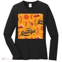 Stay Grateful Thanksgiving Holiday Women's Long Sleeve Shirt thumb 0