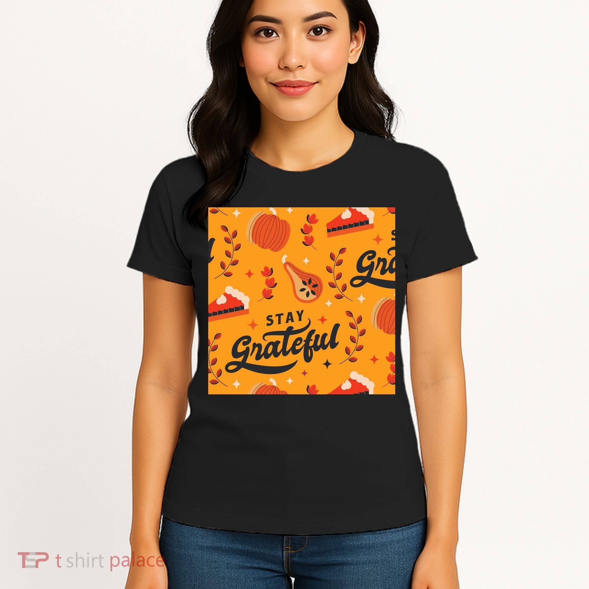 Stay Grateful Thanksgiving Holiday Women's T-Shirt