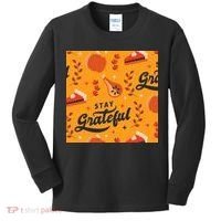 Stay Grateful Thanksgiving Holiday Kids Long Sleeve Shirt thumb 0