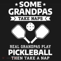 Some Grandpas Take Naps Real Grandpas Play Pickleball Women's Hoodie thumb 2