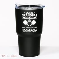 Some Grandpas Take Naps Real Grandpas Play Pickleball Tumbler thumb 0