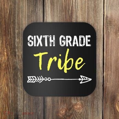 Sixth Grade Tribe 6th Teacher Back To School Gift Coaster