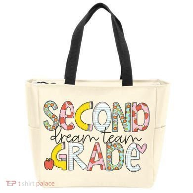 Second Grade Teacher Back To School 2nd Grade Dream Team Tote Bag