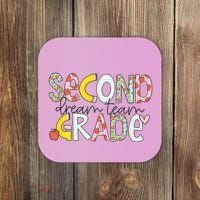 Second Grade Teacher Back To School 2nd Grade Dream Team Coaster thumb 0