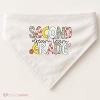 Second Grade Teacher Back To School 2nd Grade Dream Team USA-Made Doggie Bandana thumb 0