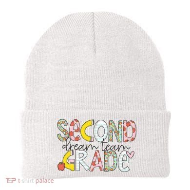 Second Grade Teacher Back To School 2nd Grade Dream Team Beanie