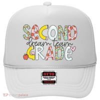 Second Grade Teacher Back To School 2nd Grade Dream Team Hat thumb 0