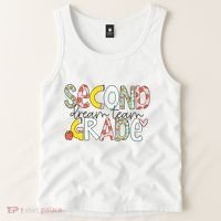 Second Grade Teacher Back To School 2nd Grade Dream Team Tank Top thumb 2
