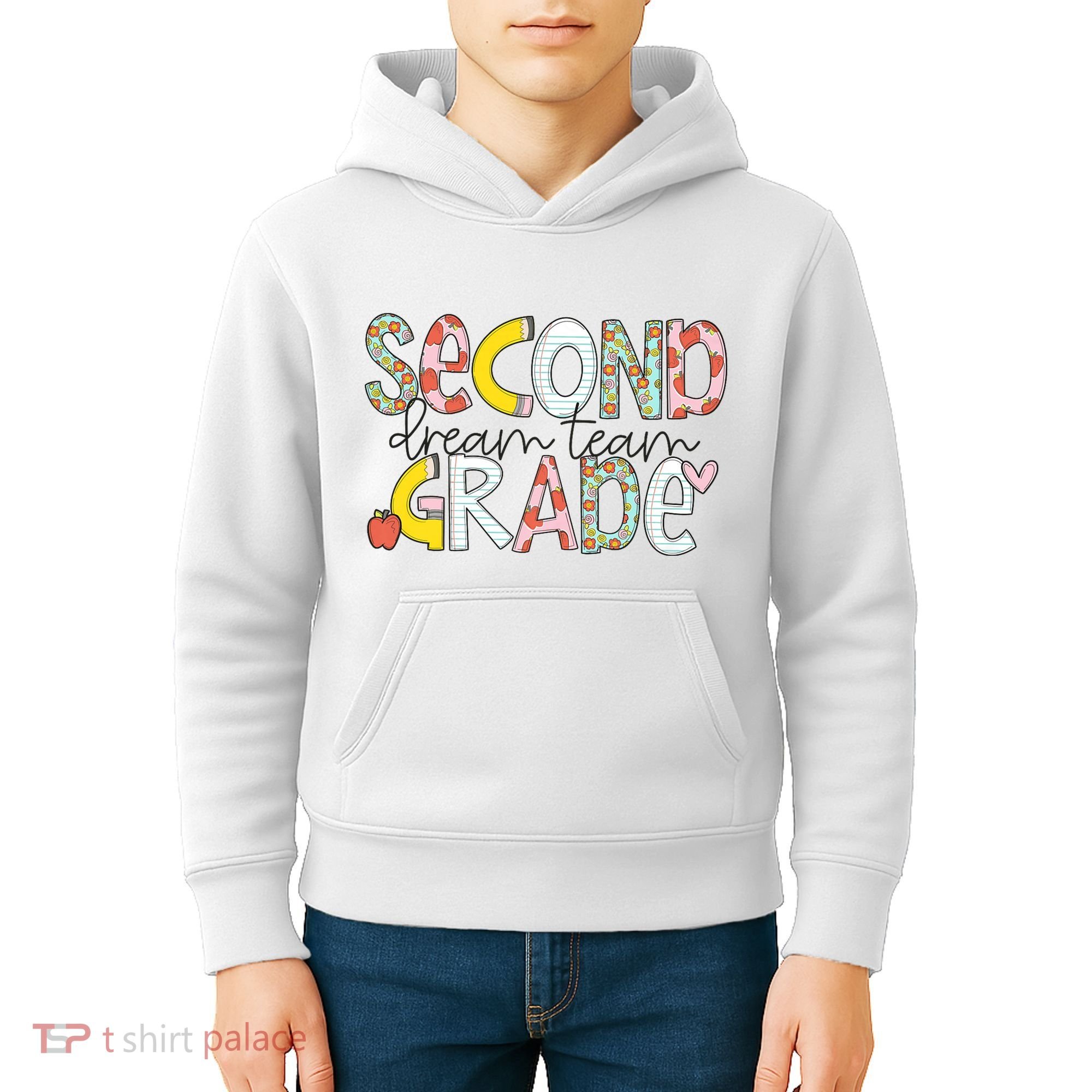 Second Grade Teacher Back To School 2nd Grade Dream Team Kids Hoodie