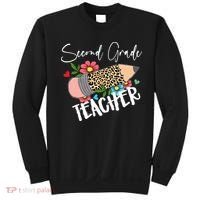 Second Grade Teacher Leopard Pencil 2nd Grade Teacher Sweatshirt thumb 0
