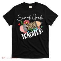 Second Grade Teacher Leopard Pencil 2nd Grade Teacher T-Shirt thumb 0