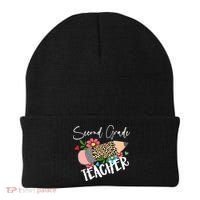 Second Grade Teacher Leopard Pencil 2nd Grade Teacher Beanie thumb 0