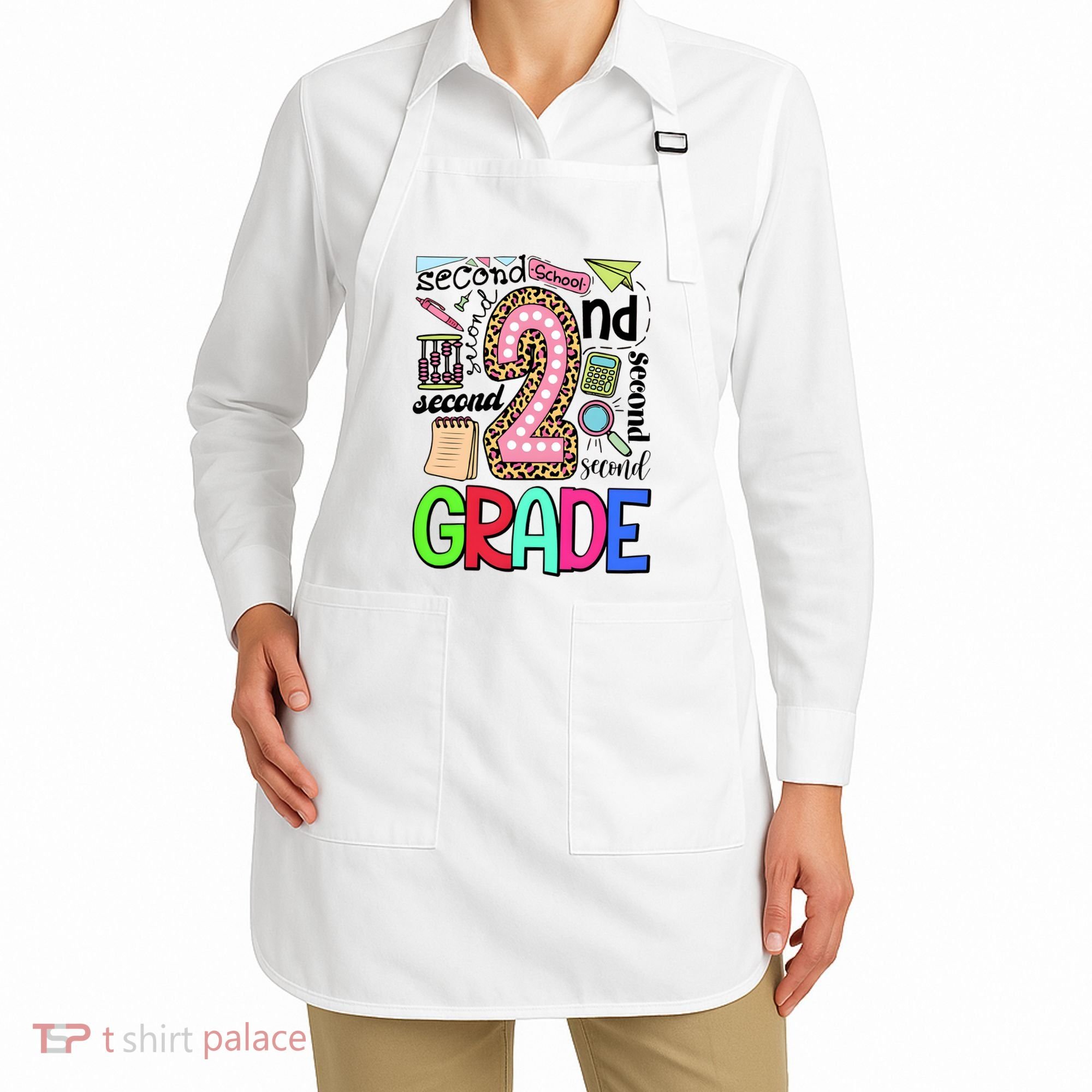 Second Grade Teacher 2nd Grade Back To School Apron