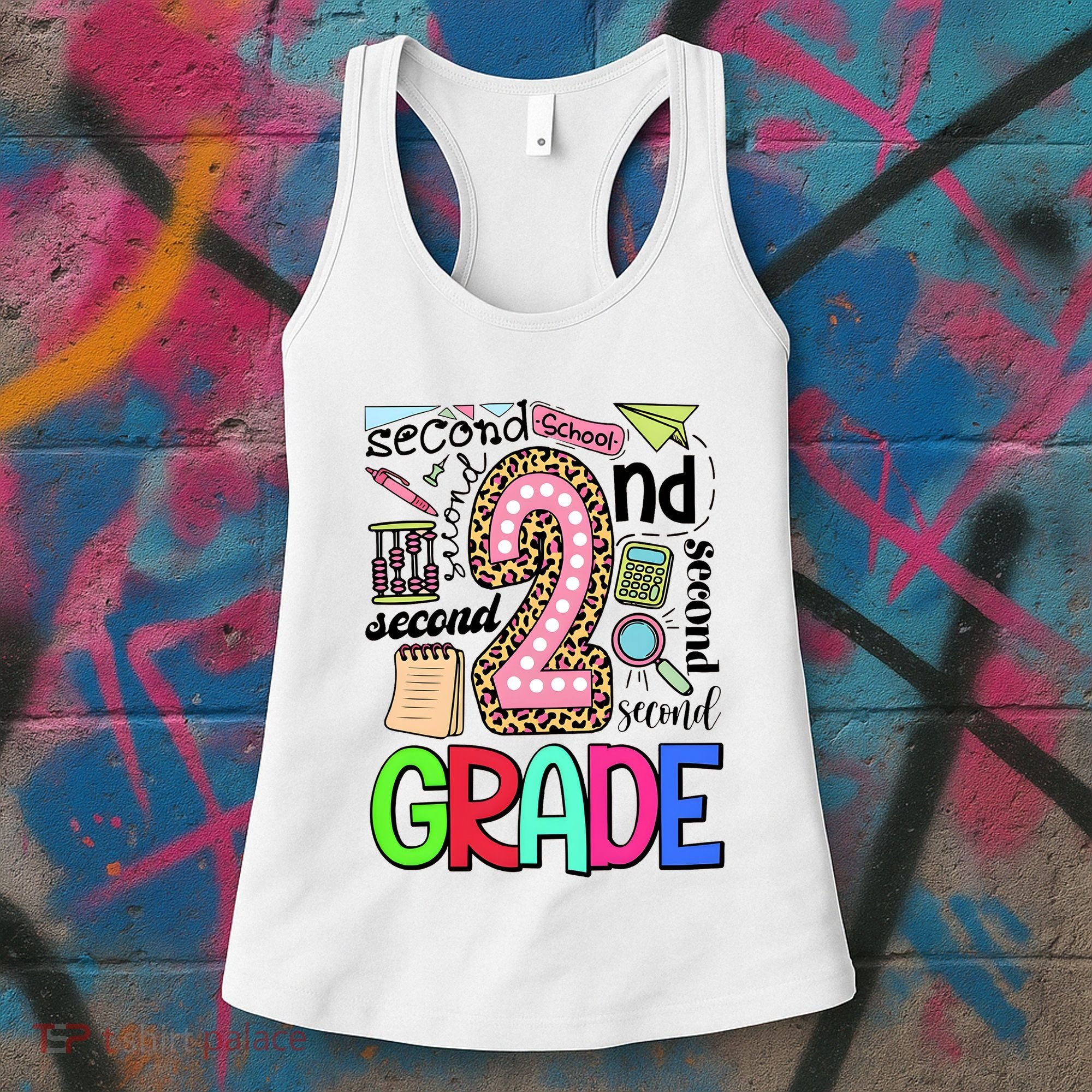 Second Grade Teacher 2nd Grade Back To School Women's Tank Top