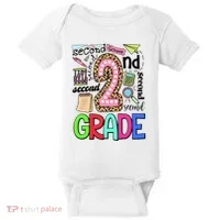 Second Grade Teacher 2nd Grade Back To School Baby Bodysuit thumb 0