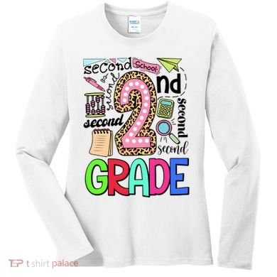 Second Grade Teacher 2nd Grade Back To School Women's Long Sleeve Shirt