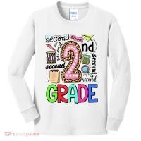 Second Grade Teacher 2nd Grade Back To School Kids Long Sleeve Shirt thumb 0