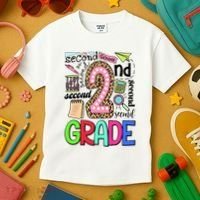 Second Grade Teacher 2nd Grade Back To School Kids T-Shirt thumb 3